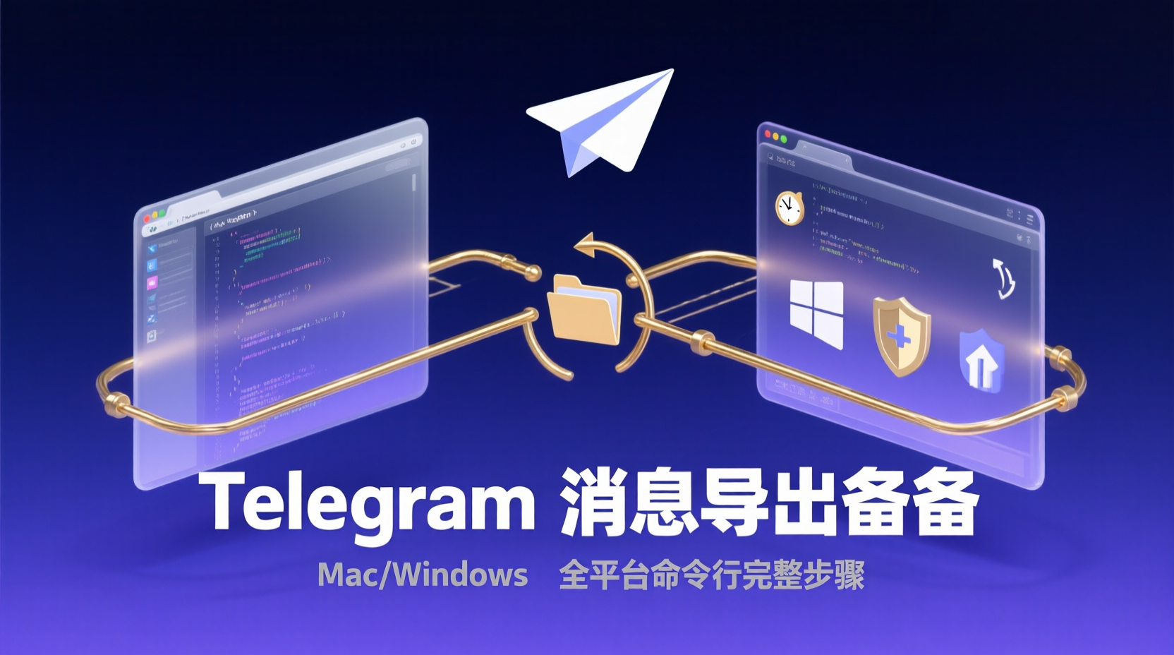 Telegram 消息导出备份：Mac/Windows 全平台命令行完整步骤